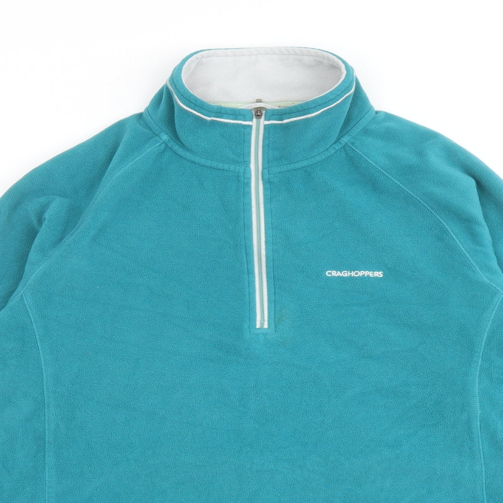 Craghoppers Womens Green Polyester Pullover Sweatshirt Size 18 Zip
