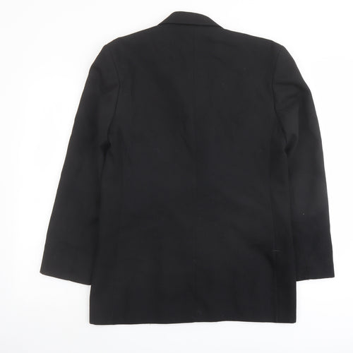 Marks and Spencer Womens Black Jacket Blazer Size 12 Button