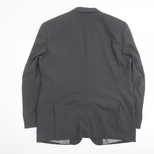 Boateng Mens Grey Wool Jacket Suit Jacket Size 46 Regular