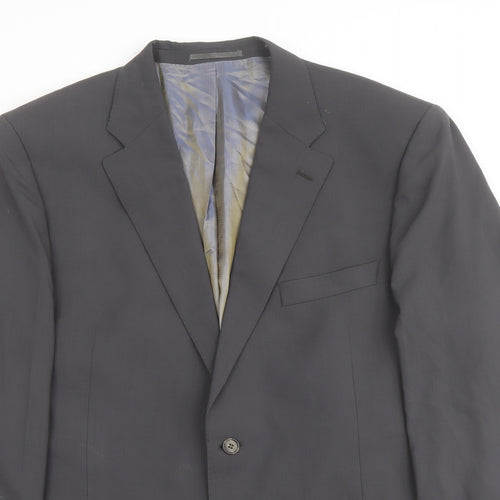 Boateng Mens Grey Wool Jacket Suit Jacket Size 46 Regular
