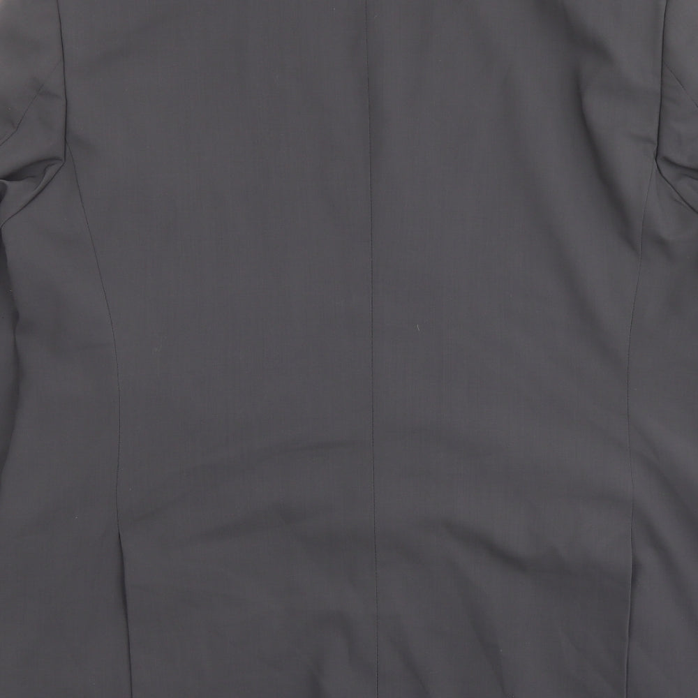 Boateng Mens Grey Wool Jacket Suit Jacket Size 46 Regular