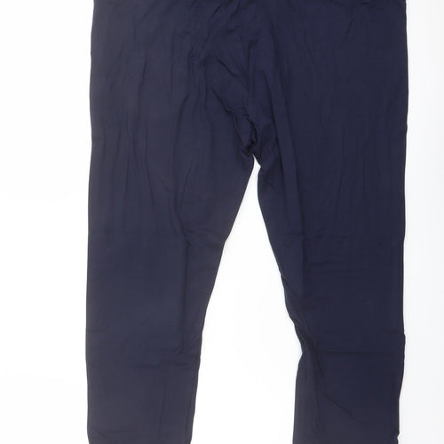 Marks and Spencer Womens Blue Viscose Cropped Leggings Size 20 L22 in
