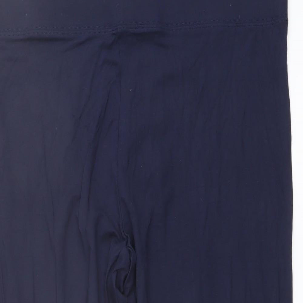 Marks and Spencer Womens Blue Viscose Cropped Leggings Size 20 L22 in