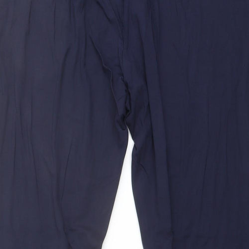 Marks and Spencer Womens Blue Viscose Cropped Leggings Size 20 L22 in