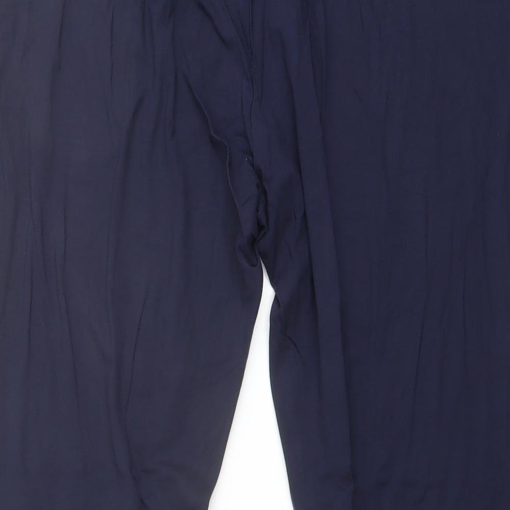 Marks and Spencer Womens Blue Viscose Cropped Leggings Size 20 L22 in
