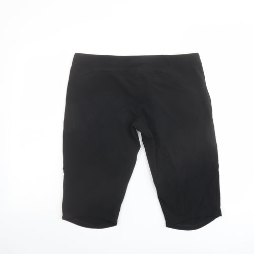 Quechua Mens Black Polyester Athletic Shorts Size L L15 in Regular Zip