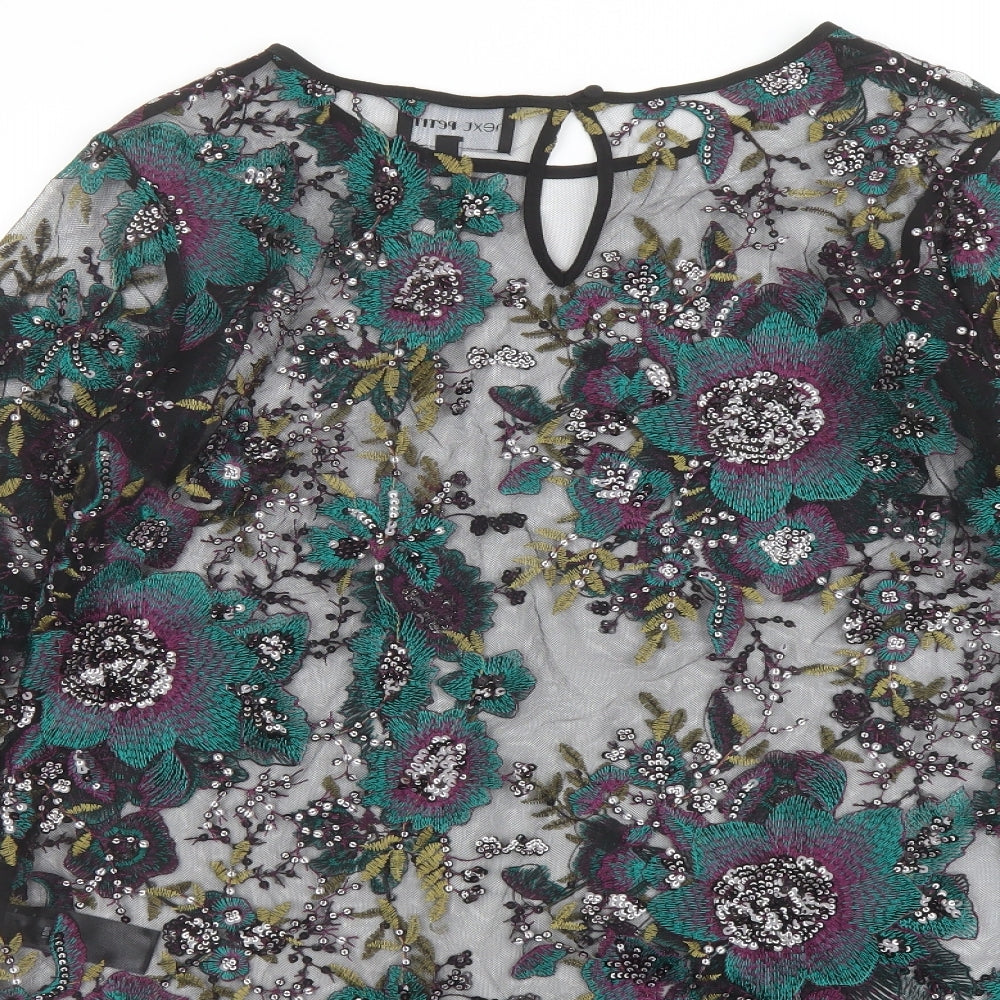 NEXT Womens Multicoloured Floral Polyester Basic Blouse Size 16 Round Neck