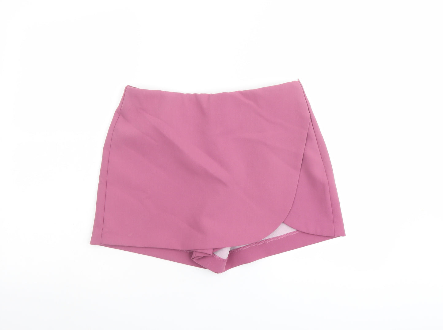 Zara Womens Purple Polyester Skort Size M L3 in Regular Zip
