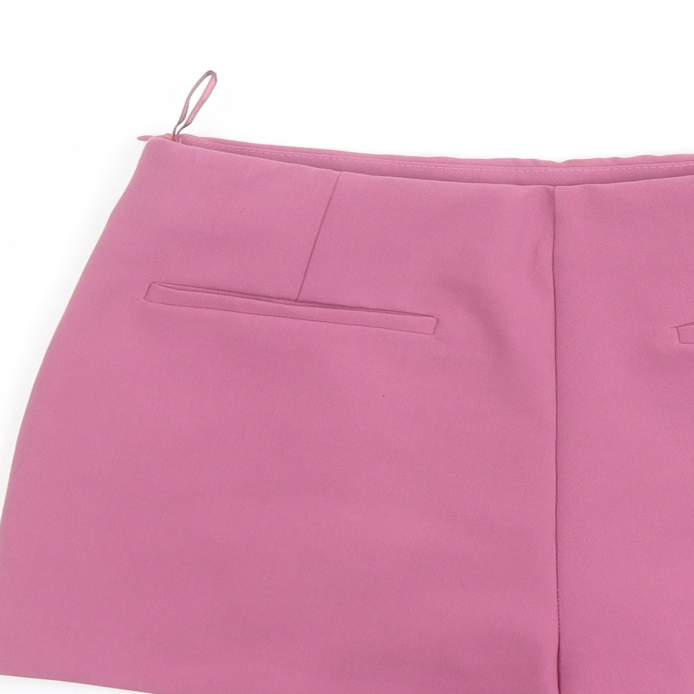 Zara Womens Purple Polyester Skort Size M L3 in Regular Zip