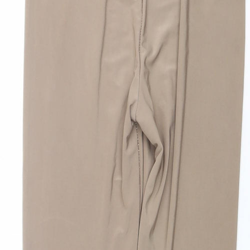 PRETTYLITTLETHING Womens Beige Polyester Carrot Leggings Size 6 L20 in