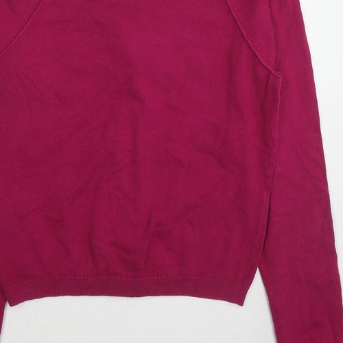 InWear Womens Purple Round Neck Cotton Cardigan Jumper Size XS