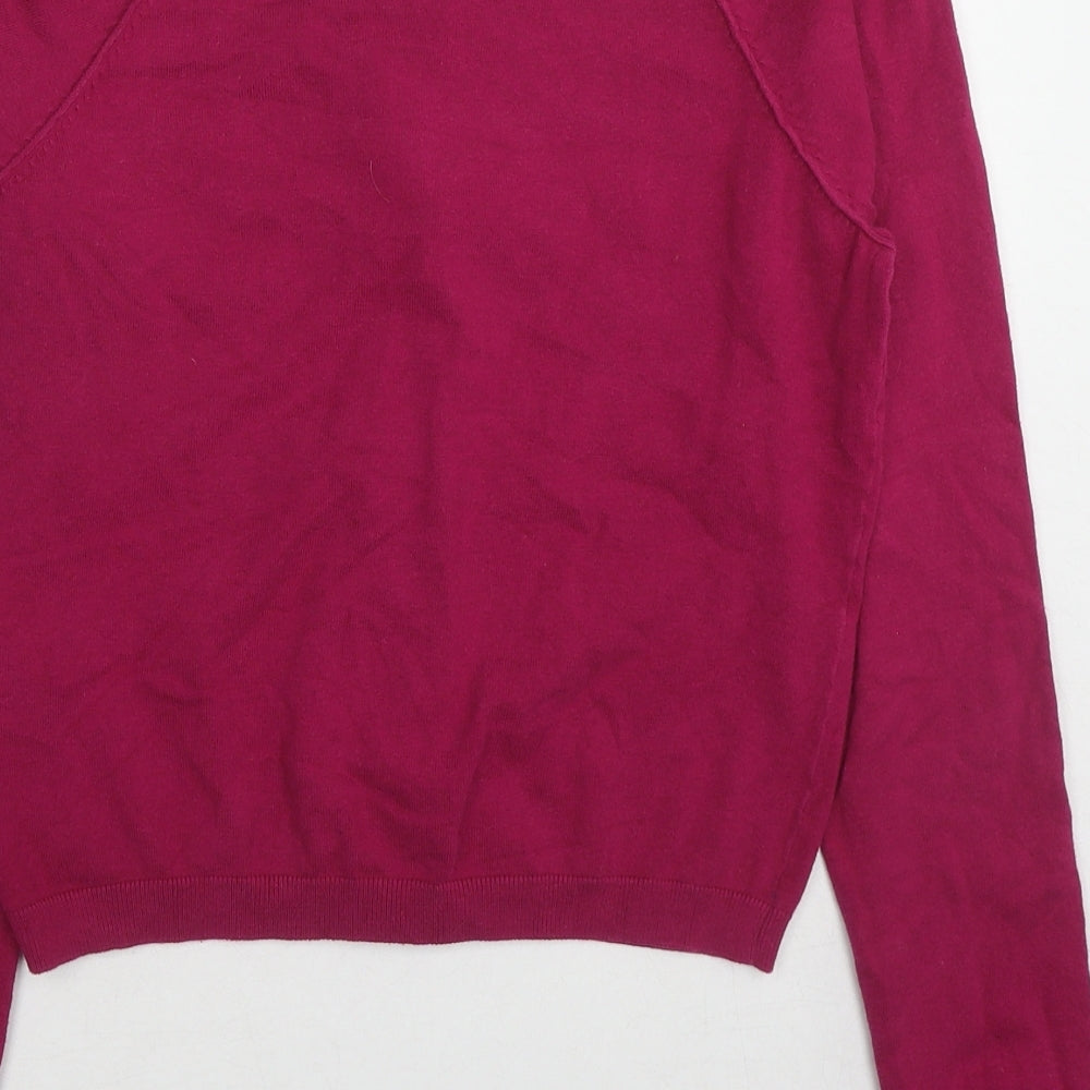 InWear Womens Purple Round Neck Cotton Cardigan Jumper Size XS