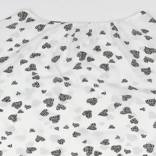 Dorothy Perkins Womens Multicoloured Geometric Polyester Basic Blouse Size 18 Round Neck - Heart Pattern