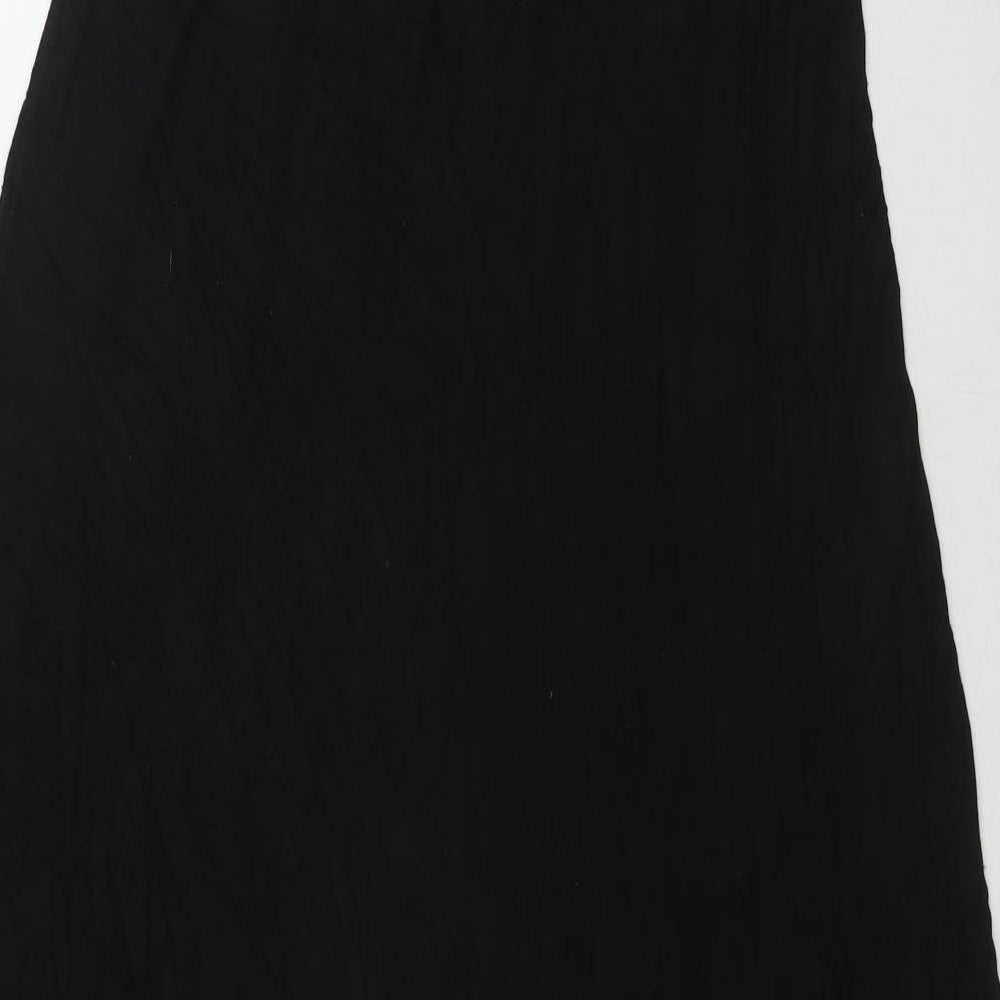 Debenhams Womens Black Viscose Maxi Size 16 Off the Shoulder Pullover