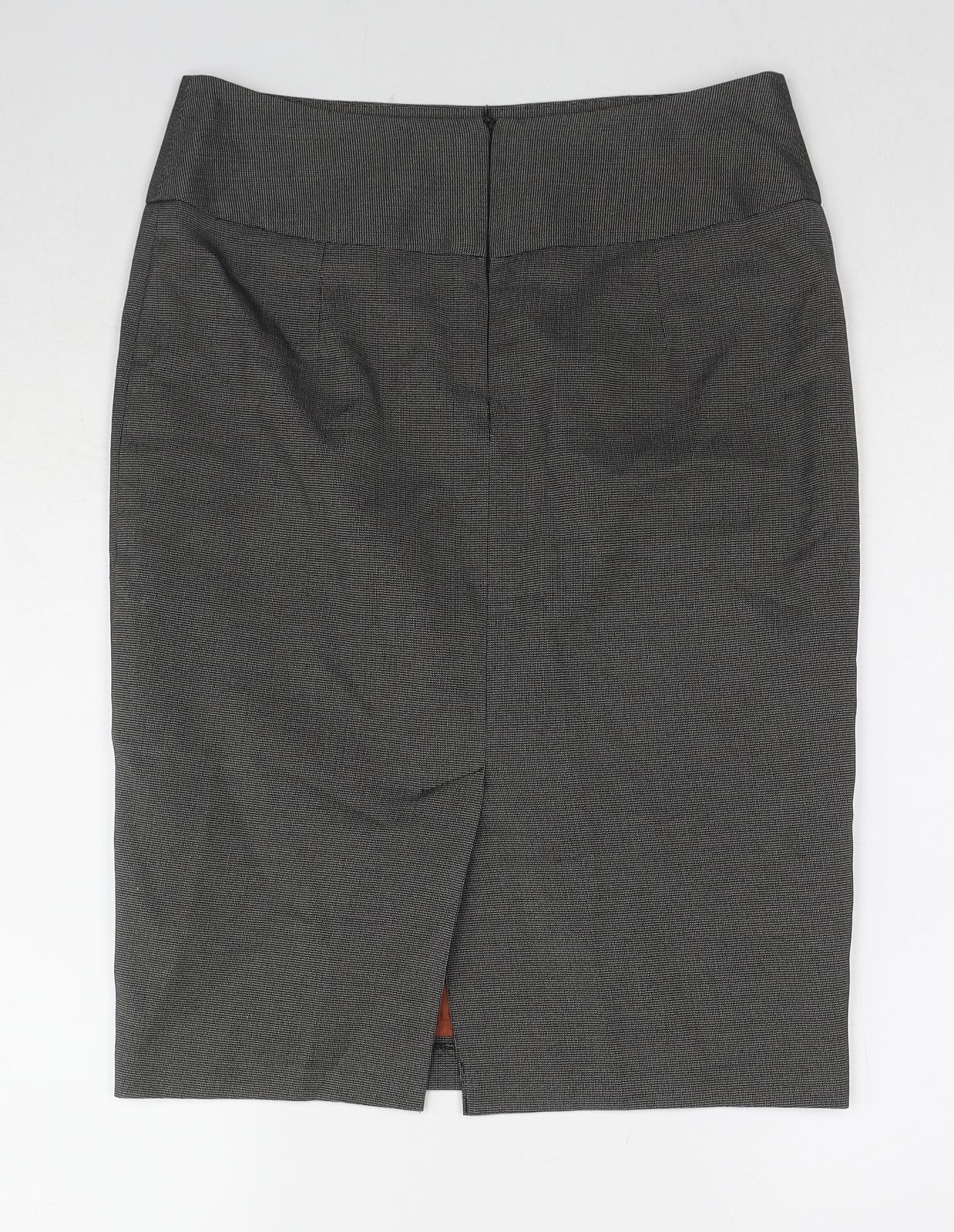 Guray Womens Grey Polyester Straight & Pencil Skirt Size 12