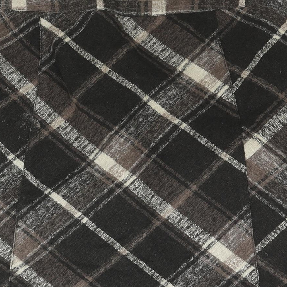 Street One Womens Grey Plaid Wool A-Line Skirt Size 12 Zip