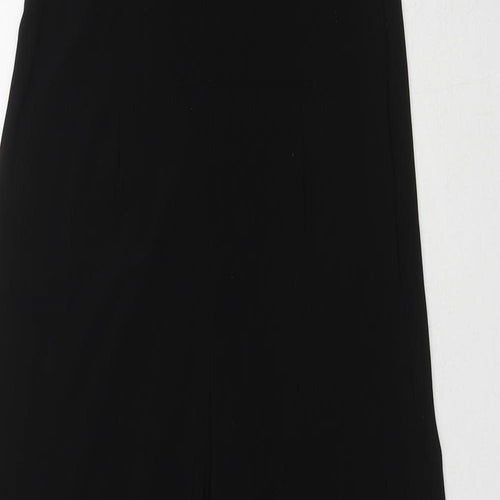 New Look Womens Black Polyester Jumpsuit One-Piece Size 10 L32 in Zip
