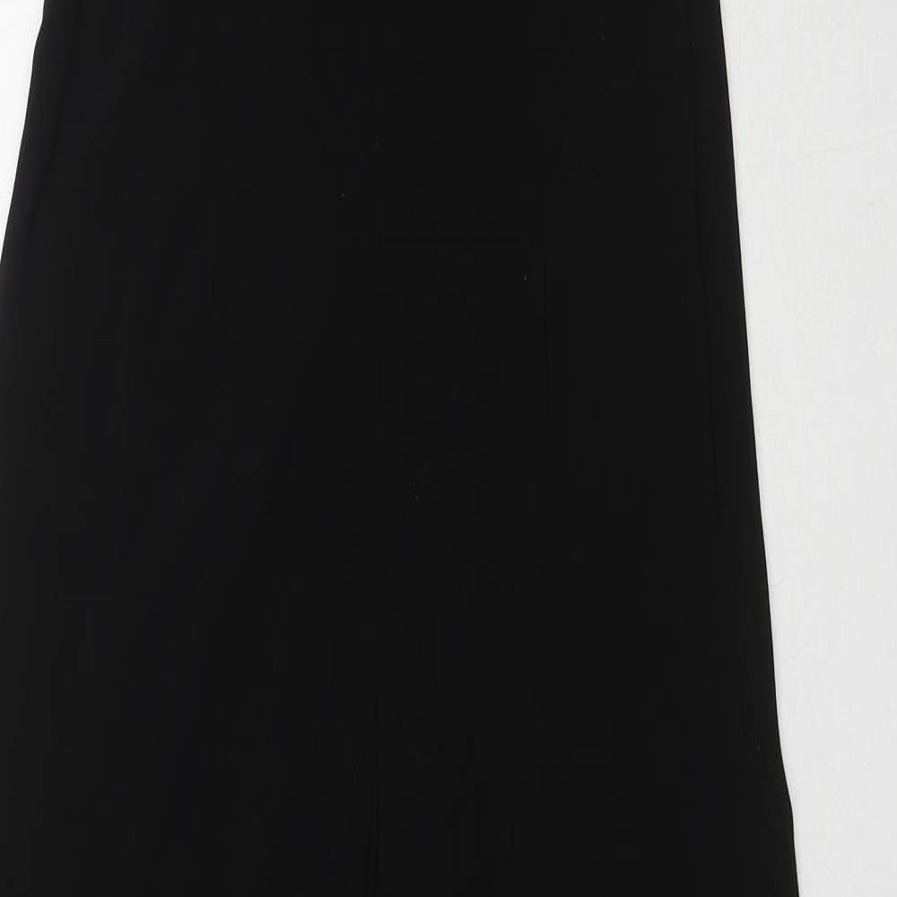 New Look Womens Black Polyester Jumpsuit One-Piece Size 10 L32 in Zip