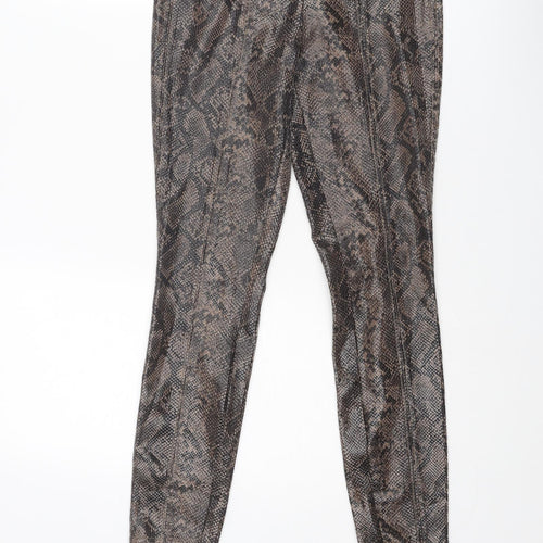 BLANKNYC Womens Brown Animal Print Polyester Carrot Leggings Size 26 in L27 in - Snake Skin Print Leather Look