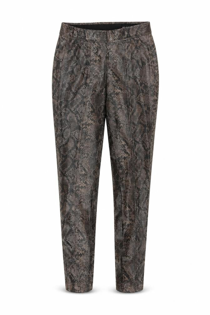 BLANKNYC Womens Brown Animal Print Polyester Carrot Leggings Size 26 in L27 in - Snake Skin Print Leather Look