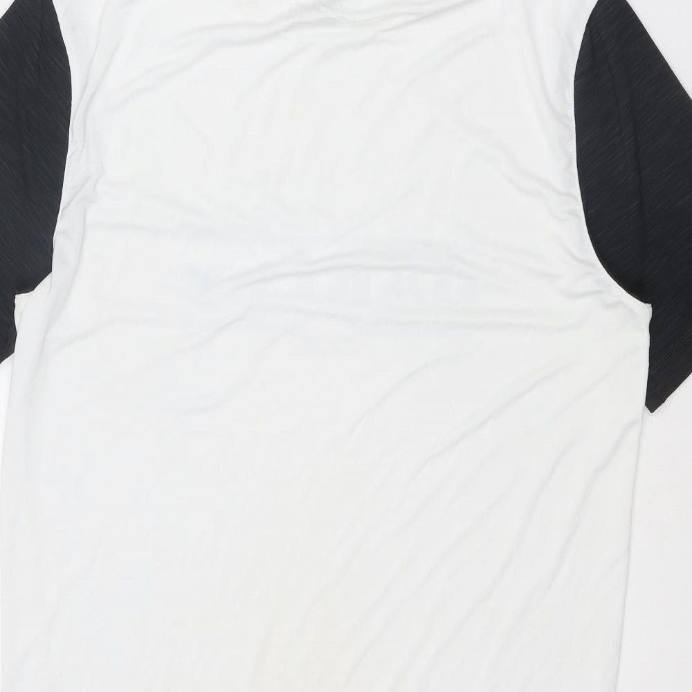 Oakley Mens White Polyester Basic T-Shirt Size S Round Neck Pullover