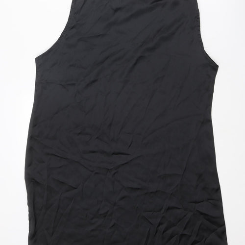 Madame Womens Black Polyester Shift Size XL V-Neck Pullover