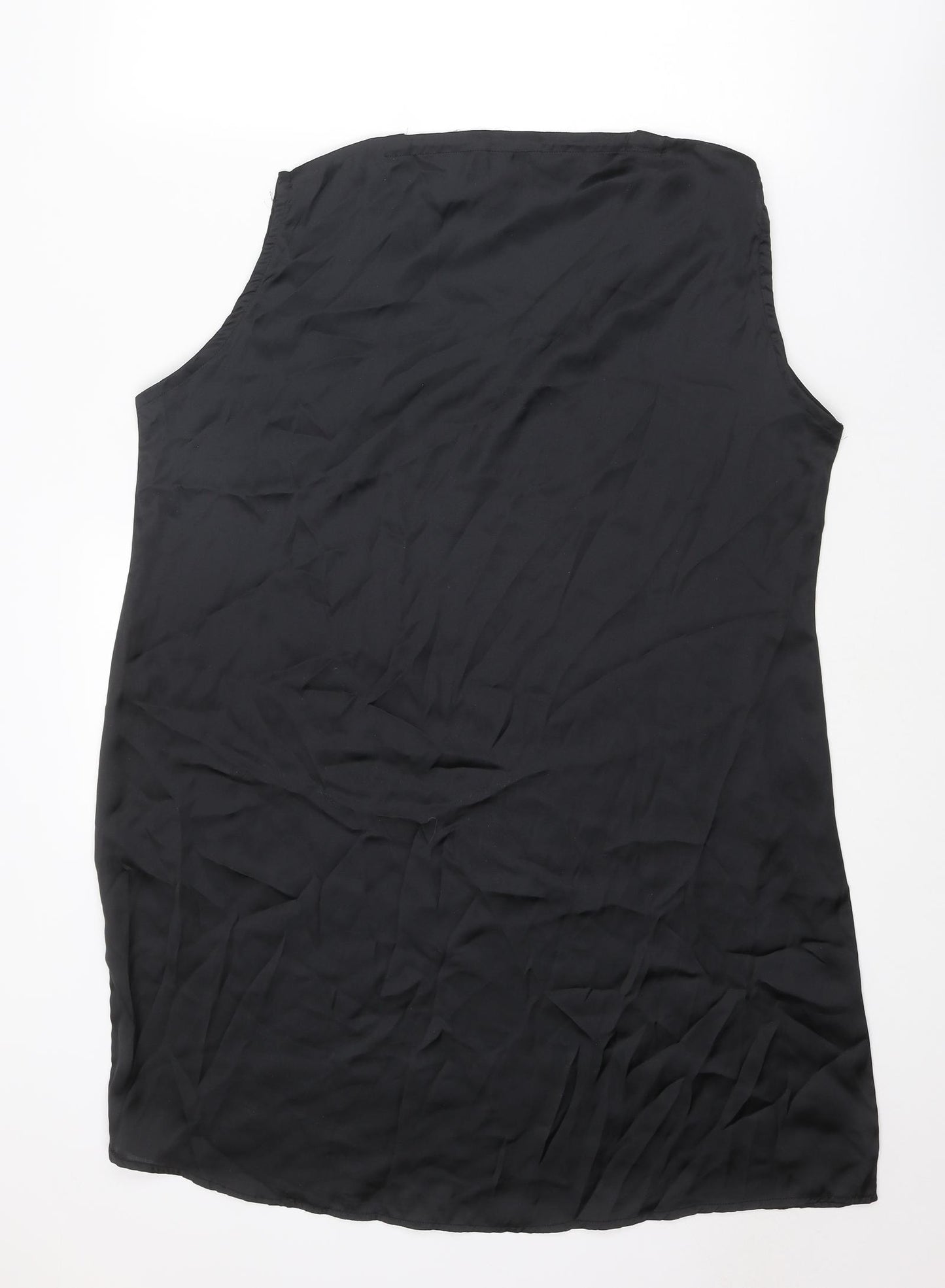 Madame Womens Black Polyester Shift Size XL V-Neck Pullover