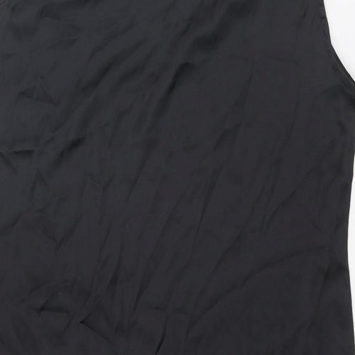 Madame Womens Black Polyester Shift Size XL V-Neck Pullover