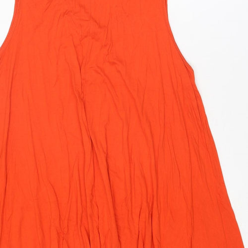 Avenue Womens Orange Viscose Basic Tank Size 20 V-Neck - Asymmetric