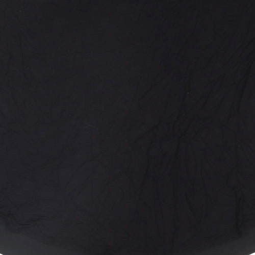 LOFT Womens Black Viscose Basic Blouse Size L Boat Neck