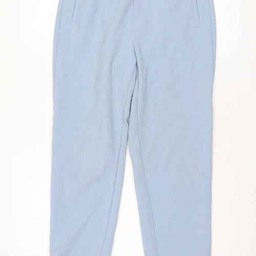 Stradivarius Womens Blue Polyester Dress Pants Trousers Size 10 L26 in Regular Zip