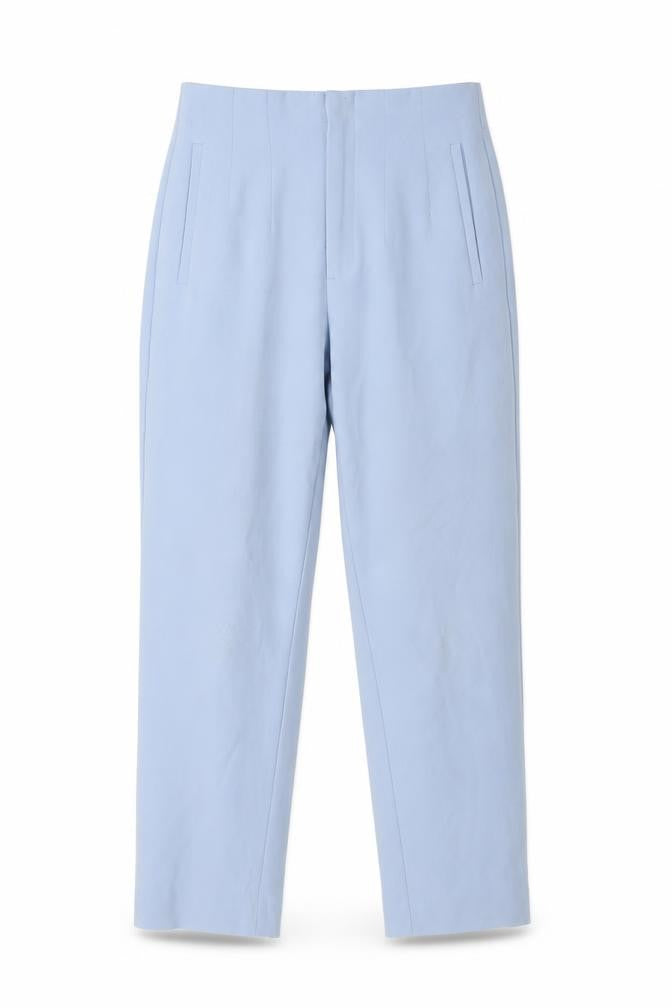 Stradivarius Womens Blue Polyester Dress Pants Trousers Size 10 L26 in Regular Zip
