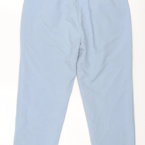 Stradivarius Womens Blue Polyester Dress Pants Trousers Size 10 L26 in Regular Zip