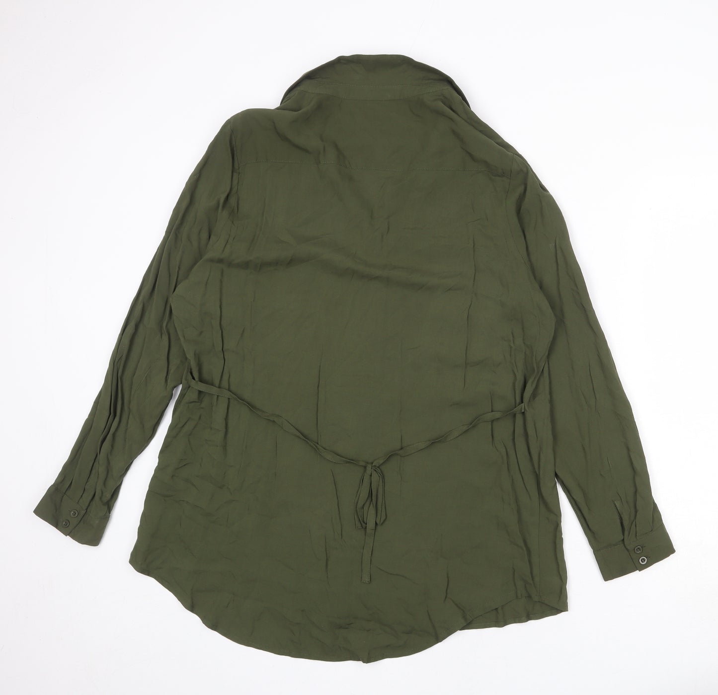 Savoir Womens Green Viscose Basic Blouse Size 20 Collared