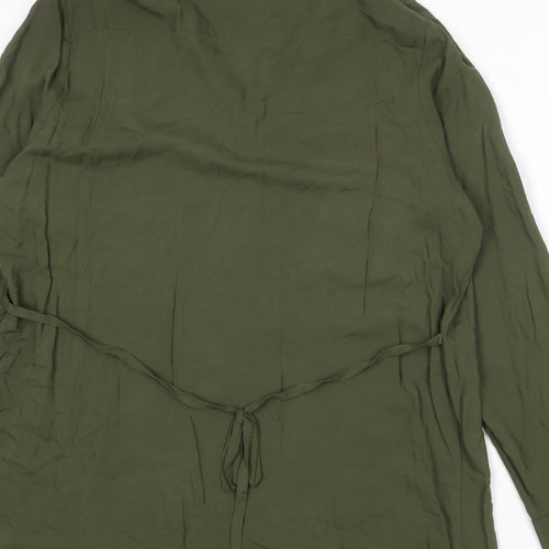 Savoir Womens Green Viscose Basic Blouse Size 20 Collared