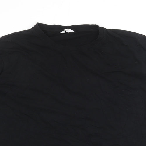 Cotton Traders Mens Black Cotton T-Shirt Size 3XL Round Neck