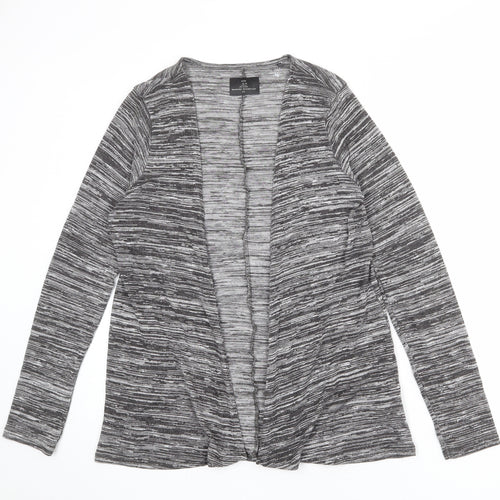 NEXT Womens Grey V-Neck Polyester Cardigan Jumper Size 14