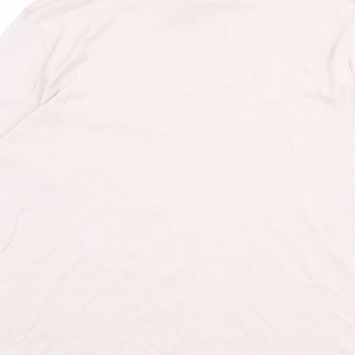 Cotton Traders Womens Pink 100% Cotton Basic T-Shirt Size 24 High Neck