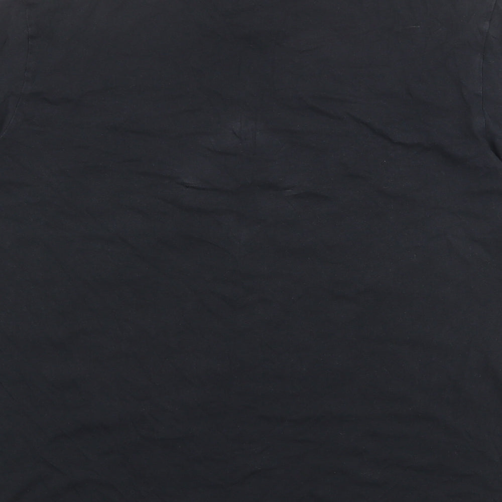 Nike Mens Black Polyester T-Shirt Size XL Round Neck