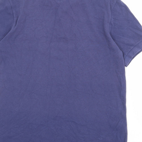 Paul Smith Mens Blue 100% Cotton Polo Size M Collared Button