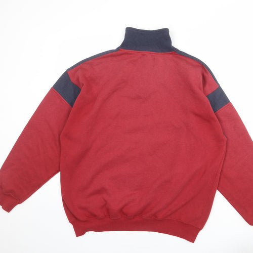 DASH Mens Red Polyester Pullover Sweatshirt Size L