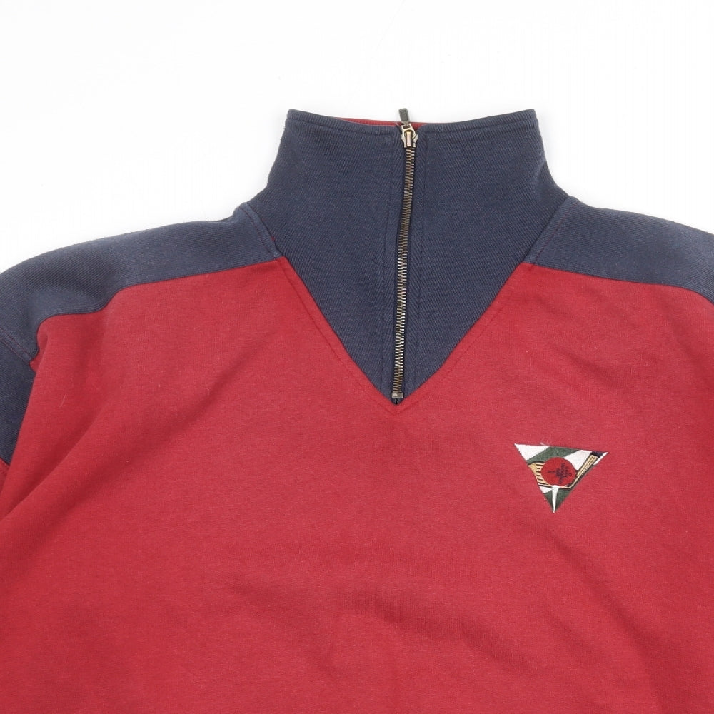 DASH Mens Red Polyester Pullover Sweatshirt Size L