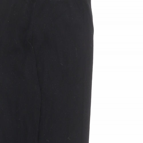 River Island Girls Black Cotton Carrot Trousers Size 11-12 Years L23 in Regular Pullover