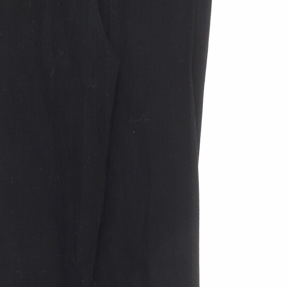 River Island Girls Black Cotton Carrot Trousers Size 11-12 Years L23 in Regular Pullover