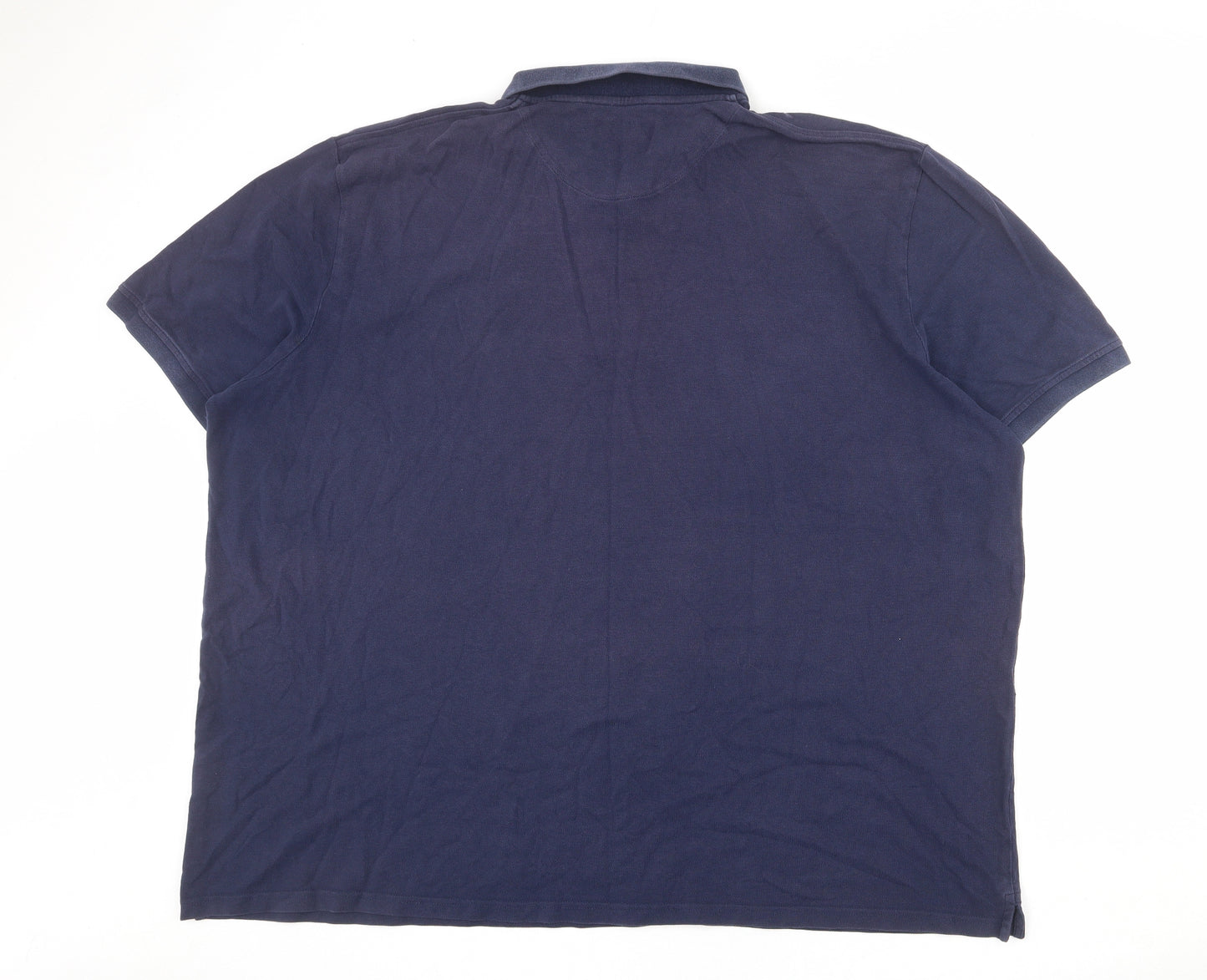 Lyle & Scott Mens Blue 100% Cotton Polo Size 4XL Collared Button