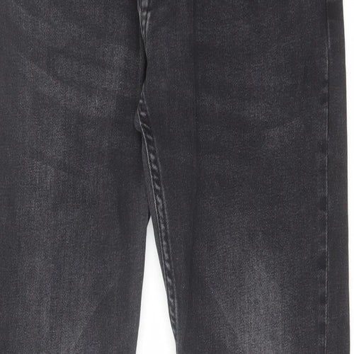 Voi Jeans Mens Black Cotton Skinny Jeans Size 32 in L32 in Regular Zip