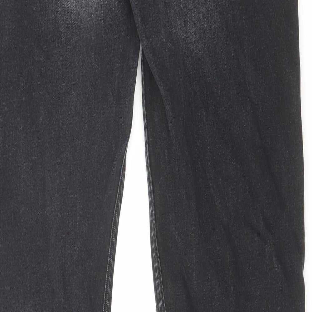 Voi Jeans Mens Black Cotton Skinny Jeans Size 32 in L32 in Regular Zip
