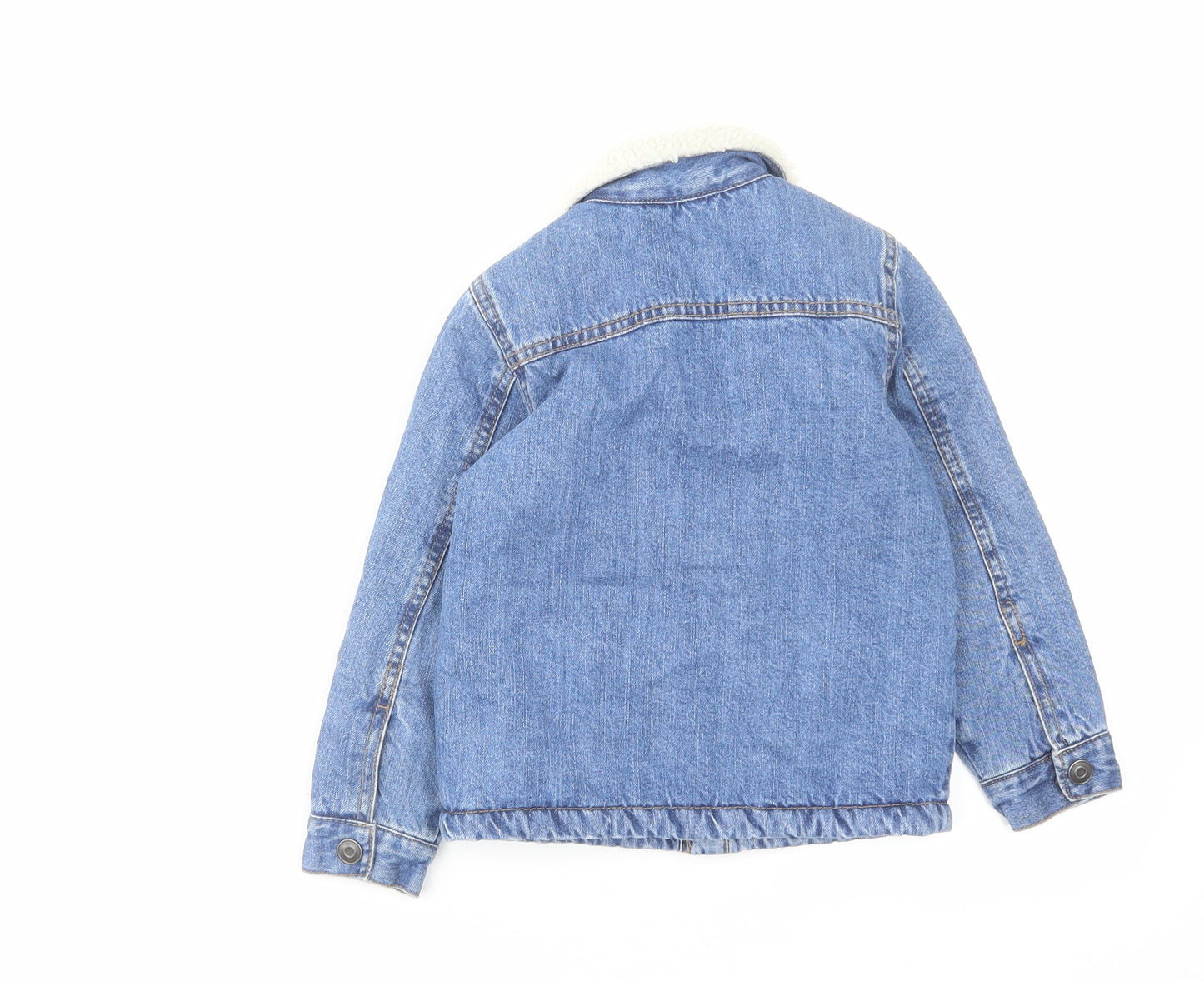 George Girls Blue Jacket Size 4-5 Years Button