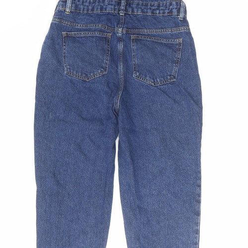 Denim & Co. Womens Blue Cotton Dungaree One-Piece Size 4 L26 in Button