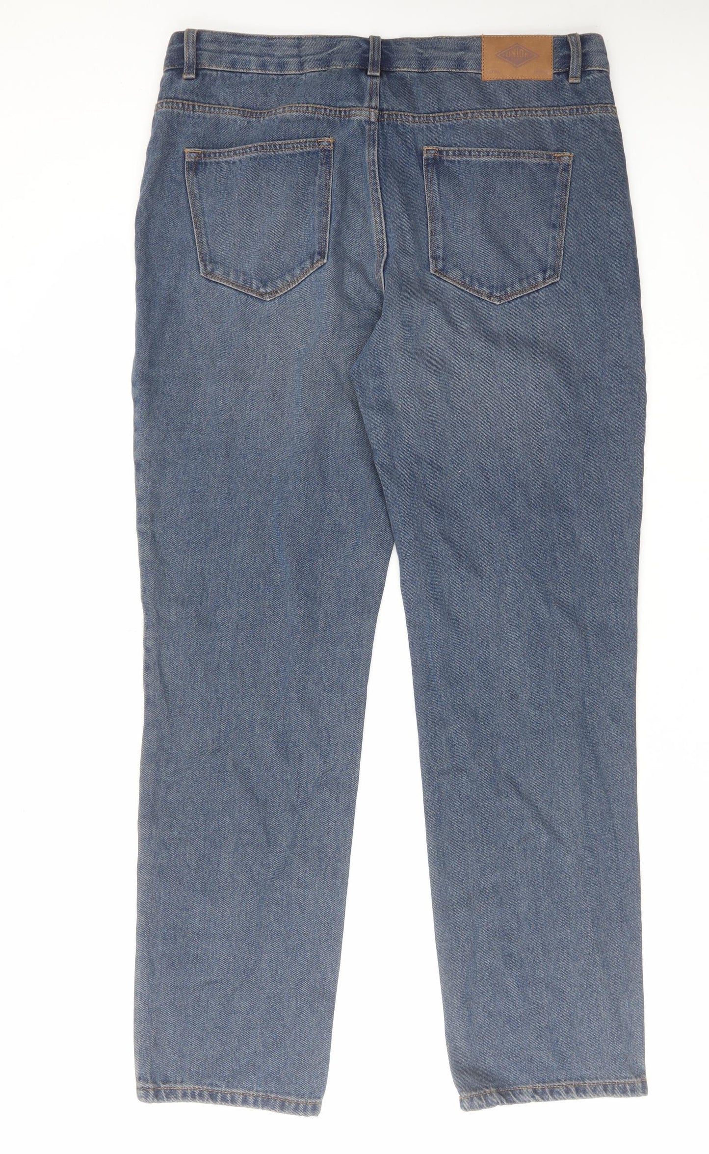 Union Works Mens Black Cotton Straight Jeans Size 36 in L29 in Regular Zip